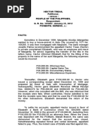 Hector Treas, Petitioner, - Versus - People of The Philippines, Respondent. G. R. No. 195002 January 25, 2012 Ponente: Sereno, J.