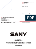 Manual de Serviço Escavadeira Sany 215 (Ingles)