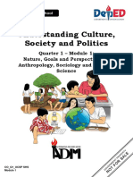 Understanding Culture, Society and Politics