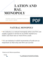 Regulation and Natural Monopoly