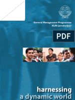 XLRI GMP 2011 Brochure