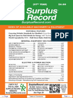 OCTOBER 2021 Surplus Record Machinery & Equipment Directory