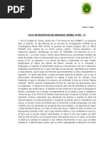 Acta de Denuncia Nro. 087-17 Estafa