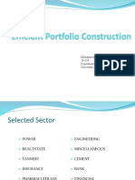 Efficient Portfolio Construction