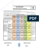 Calendario de Defensa TFG 2020-2021