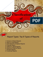 Classification of Reports