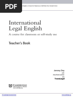 International Legal English Upper Intermediate Teachers Book With Audio Cds Frontmatter