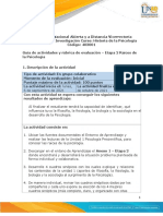 Guía de Actividades y Rúbrica de Evaluación - Unidad 1 - Etapa 2 - Raíces de La Psicologia