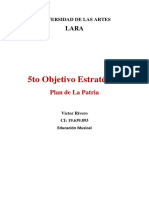 5to Objetivo Estratégico Del Plan de La Patria