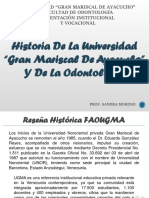 Historia de La Ugma y de La Odontologia