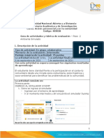 Guia de Actividades y Rúbrica de Evaluacion Paso 2 - Ambiente Simulado