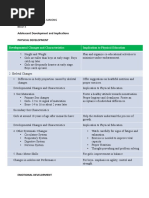 Adolescent Development and Implications Physical Development