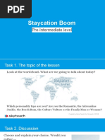 Staycation Boom: Pre-Intermediate Level