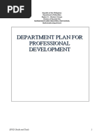 Department Plan For Professional Development