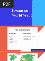 World War 1 Lesson