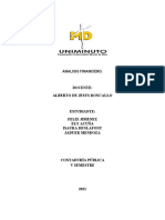 Informe de Análisis de Los Estados Financieros