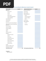 Startup Costing Template