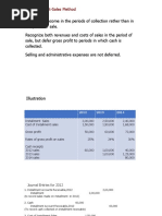 Installment Sales Method