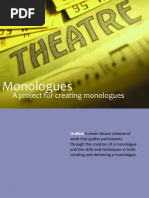 Monologues: A Project For Creating Monologues