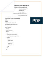 PS Ii Lab Manual