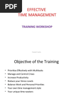 Effective Time Management: Training Workshop