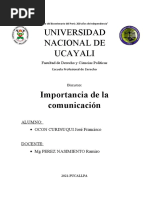 La Importancia de La Comunicación Discurso