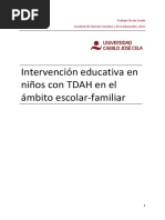 TFG-Intervención Educativa en Niños Con TDAH Ámbito Educativo-Familiar