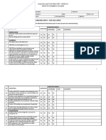 Inspection Checklist For: Air Handling Units + Fan Coil Units