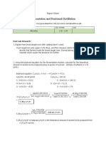 Fermentation and Fractional Distillation