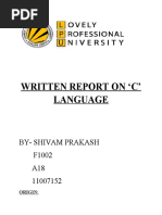 Written Report SP