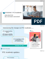 PTE Exam Change