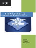 Clinical Pharmacy: Laboratory Manual and Practical Record Book