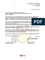 Carta Asociaciones Centrooccidental FEM U17 2021