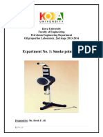 Expartment No. 1: Smoke Point Test
