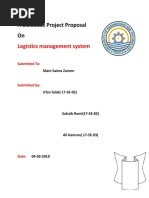 A Database Project Proposal On: Logistics Management System