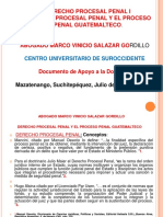 2) Presentación Derecho Procesal Penal y El Proceso Penal Guatemalteco. Julio 2018