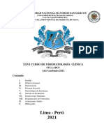 Syllabus Xxvi Curso de Fisiopatologia