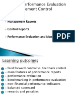 Management Reports Control Reports Performance Evaluation and Management