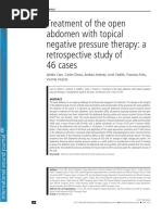 Treatment of The Open Abdomen With Topical Negative Pressure Therapy: A Retrospective Study of 46 Cases