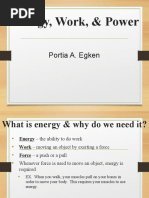 Energy Work and Power