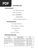 Curriculum Vitae - MSC 1