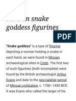 Minoan Snake Goddess Figurines - Wikipedia