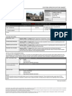 Atlas Copco: System Specification Sheet