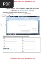 CBSE Class 4 Computers Worksheets (6) - Editing Text in Ms Word-1