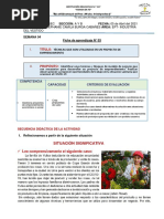 Ficha de Aprendizaje - Evaluación Ept Semana 4 Ciclo Vii