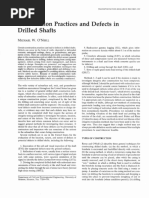 Construction Practices and Defects Drilled Shatfs