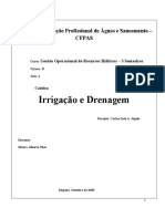 A Irrigação e o Meio Ambiente