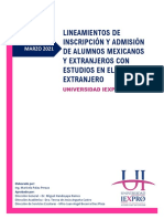 Lineamientos para Alumnos Extranjeros