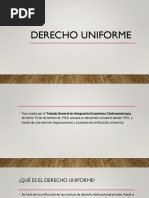 Derecho Uniforme