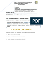 Guia 6 - Quinto - Sociales - La Gran Colombia